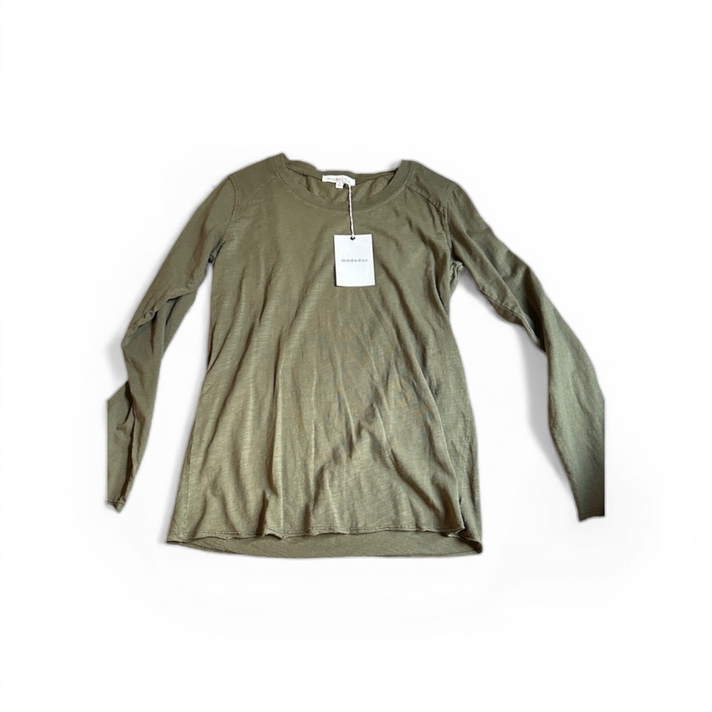 NWT Mododoc Olive Long Sleeve Women's Tee
